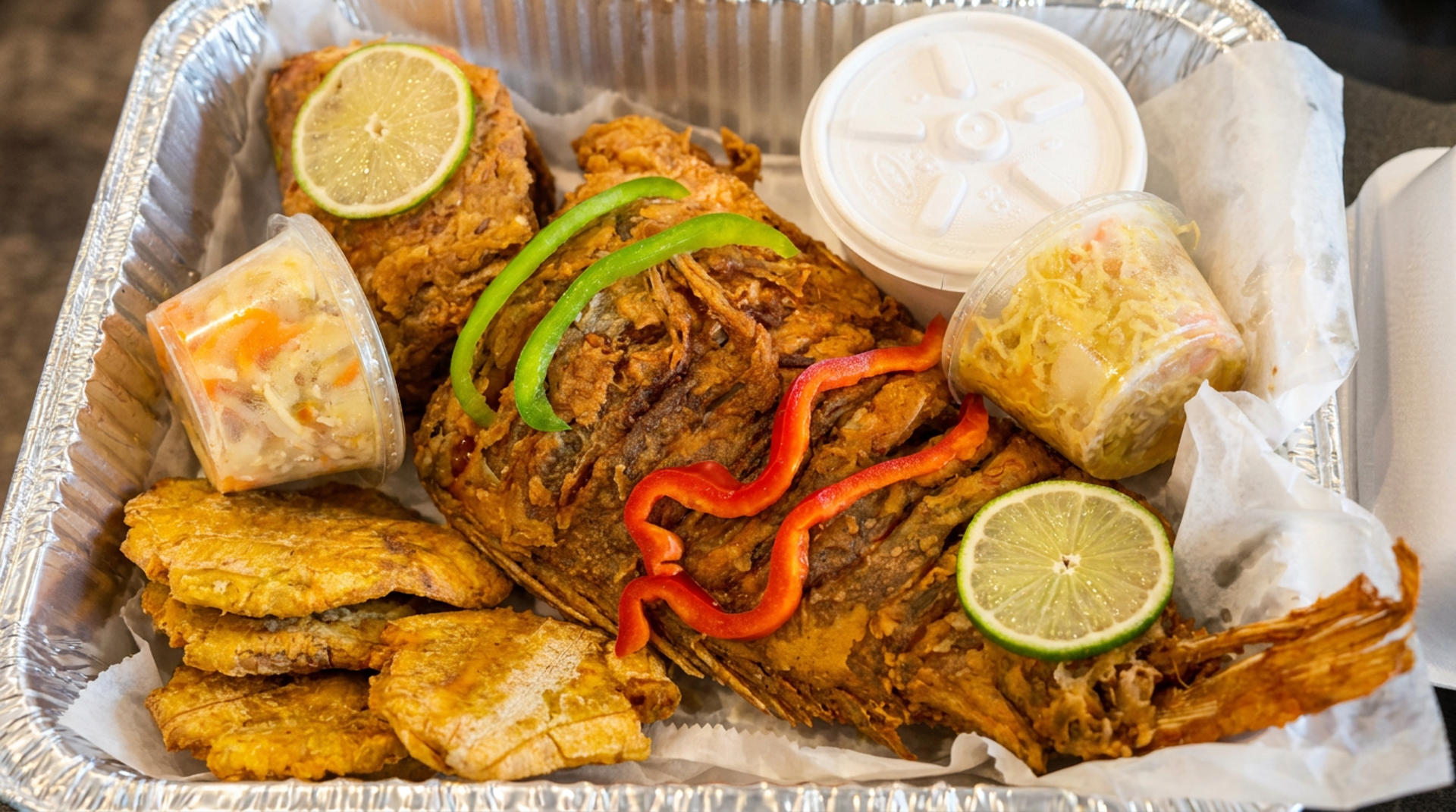 Fish with brown rice